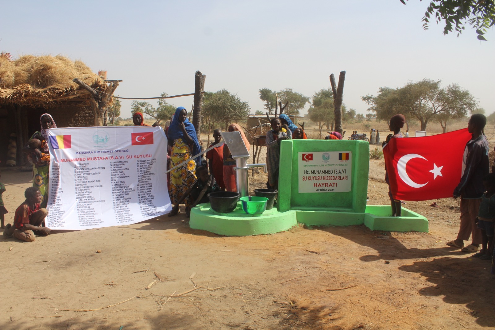 Afrika Çad Ülkesinde Su Kuyusu