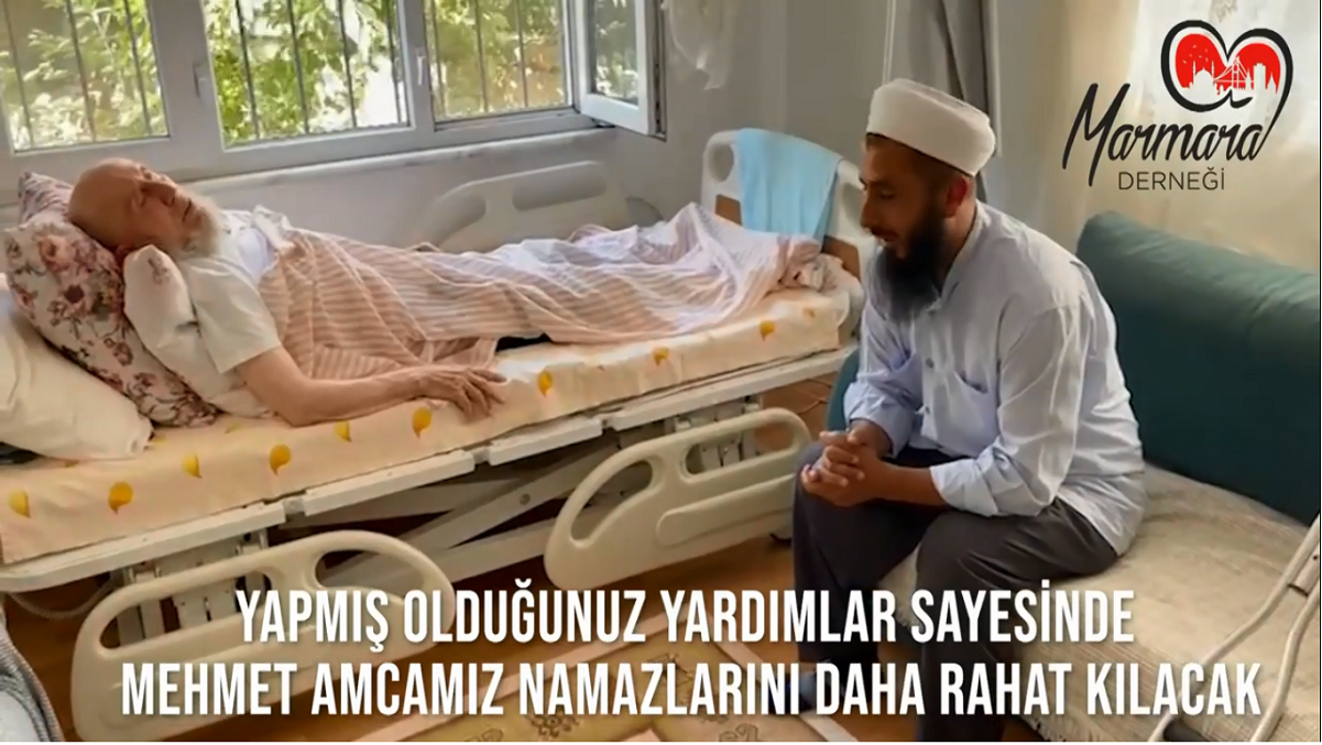 İHTİYAÇ SAHİBİ MEHMET AMCAMIZA YATAK HEDİYE ETTİK